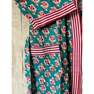 Robe kimono en coton rayé, lavable, vêtements de détente - Product Image 3