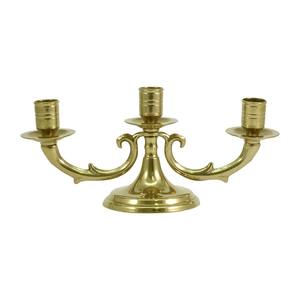 Candélabre à 5 bras en métal artisanal |   Bougeoir de Noël en or antique, décoration d'intérieur, centre de table de mariage, décoration d'événement - Product Image 5