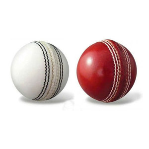 SUMROOS Vente en gros Balle de cricket professionnelle en cuir blanc de haute qualité Logo personnalisable Prix raisonnable - Product Image 2
