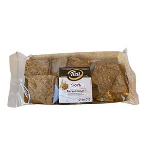 Tissi Dark Cereal Puff Pastry 200g X 6 piezas, de trigo, textura dura, horneado, procesado, Italia, listo para comer - Product Image 1