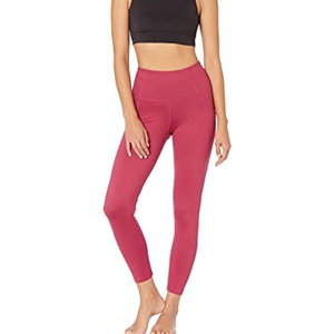 Leggings de Yoga de Cintura Alta, Color Sólido, Sin Costuras, Largos, Cintura Elástica, Spandex/Nailon, Ligeros, Ecológicos, 180g - Product Image 3
