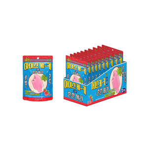 Bocadillo Coreano, Bola de Gelatina Crujiente con Sabor a Fresa, 100 mm, Rosa, Bolsa de 40 g, Venta al por Mayor, OEM/ODM, Hecho en Corea - Product Image 2