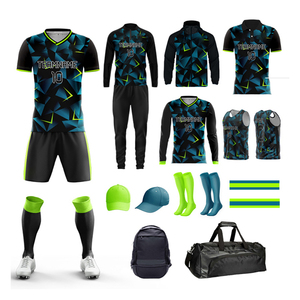 Conjuntos de camisetas de fútbol personalizadas para jóvenes, camiseta de fútbol de equipo de adultos de secado rápido, ropa de fútbol para hombres, paquetes completos de kit de fútbol al por mayor - Product Image 3