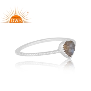 Trending Design Sterling Silver Natural <b>Labradorite</b> Gemstone <b>Ring</b> Custom Design Jewelry For Women Gift For Her - Product Image 4