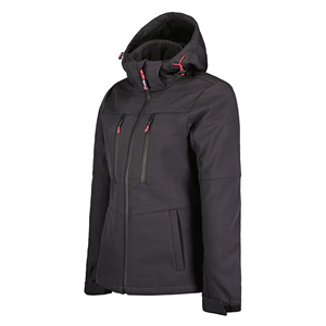 Tendance fermeture éclair hiver spécial femmes coupe-vent Softshell veste réglable à capuche respirant poids lourd résistant à l'eau veste - Product Image 4