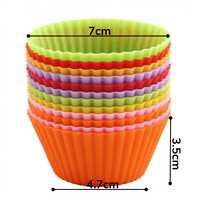 Moules à cupcakes en silicone jetables écologiques de qualité alimentaire, antiadhésifs, sans BPA, pour la pâtisserie