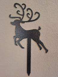 Décoration suspendue d'arbre de Noël en métal galvanisé galvanisé fait à la main écologique Métal patiné Forme unique d'arbre - Product Image 5