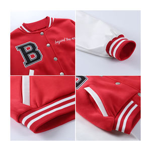 Haute qualité femmes Baseball Varsity vestes personnalisé mode Varsity veste hiver laine corps et cuir manches vestes - Product Image 6