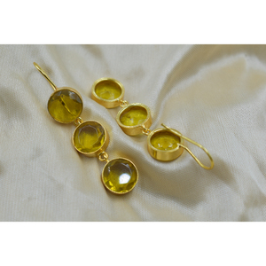 Trending latest handmade dangle <b>Earring</b> Stone 18K <b>Gold</b> Plated <b>Earrings</b> women fashion jewelry <b>earrings</b> women - Product Image 4