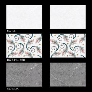 กระเบื้องเซรามิคเคลือบสีเทาอ่อนขนาด30x45ซม. 12X18นิ้วห้องครัวมันวาวห้องน้ำห้องนั่งเล่นโรงแรมสีตามสั่ง - Product Image 1