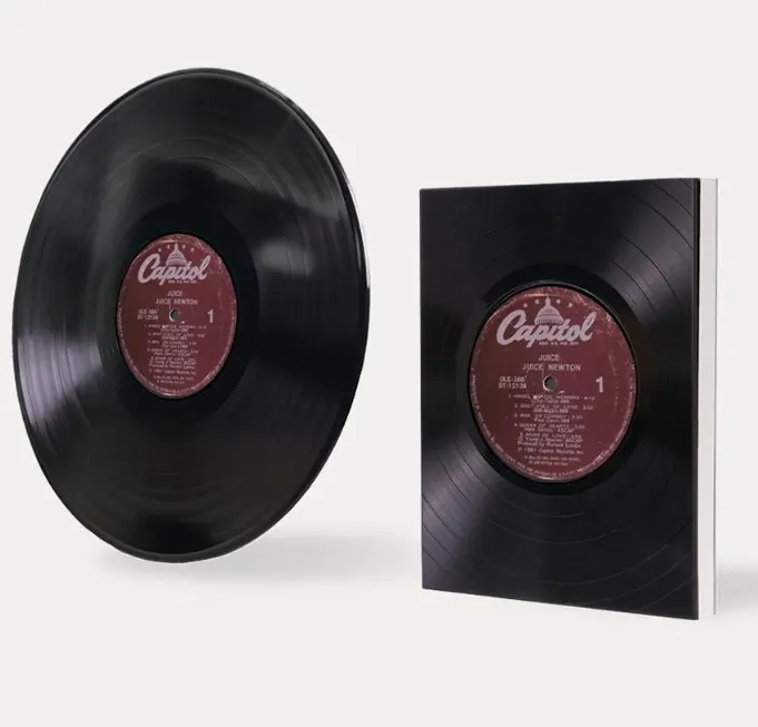 Up-cycling LP Vinyl Record Notebook