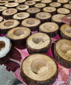 Best Quality Natural <b>Wooden</b> Candle <b>Holder</b> By Crescent International - Product Image 1