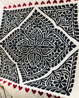 Parure de draps de mariage 3 pièces en coton gaufré floral moderne, faite à la main, non toxique, écologique, avec emballage personnalisé et imprimé diagonalement