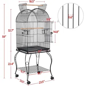 Metal Modern Crafts Home Accent Indoor Decor Bird Cage Creative Metal Decorative Birdcage Hot Selling Products Top Trending - Product Image 3