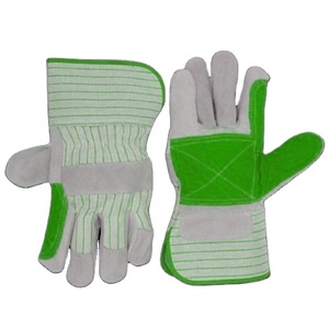 Most Popular <b>Long</b> Cuff Reinforced Cowhide Split Leather <b>Gloves</b> Heavy Duty Construction Worker Safety <b>Gloves</b> Welding Protection - Product Image 4