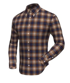 Nouvel an mode hommes flanelle chemise décontracté à manches longues en gros OEM 100% coton orienté vers l'exportation qualité Logo personnalisé - Product Image 4
