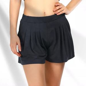 Pantalones cortos plisados con bolsillos para mujer, ropa para correr, Fitness y Yoga, para relajarse - Product Image 4