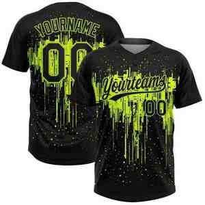 เครื่องแบบซอฟต์บอลและเบสบอลของผู้ชายเสื้อซอฟต์บอลระบายอากาศได้ดีออกแบบได้ตามต้องการชุดกีฬาราคาถูก - Product Image 6