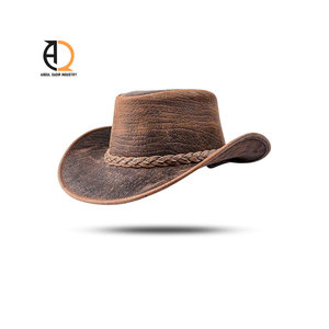 Sombreros de Cuero Vacuno Genuino de Diseño Más Reciente y Más Vendidos, Color Personalizado, Nuevo Sombrero de Vaquero de Cuero de Moda - Product Image 5