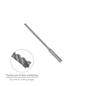 Punta da trapano Wolfpack SDS Plus con 8 aree di taglio, specifica per cemento armato O/ 5 x 160 mm. - Product Image 3