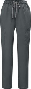 Conjunto médico de mujer lienzo 100% algodón manga larga Snap Front profesional cuidado de la salud uniforme Top - Product Image 3