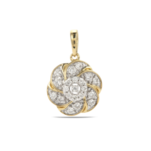 Pendentif en diamant Gahcho Ku 0,34 ct, charme en or 9 carats - Product Image 1