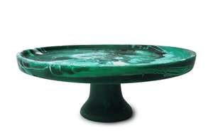 Base para Pastel de Resina Ecológica 100% de Grado Alimenticio, Vertida a Mano, con Remolinos Coloridos Inspirados en la Playa, Herramienta para Exhibir Postres - Product Image 5