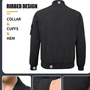 Veste universelle personnalisée coupe-vent écologique avec col montant en laine tricotée pour l'hiver - Product Image 4