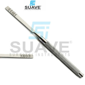 Juego de cinceles dentales con impresión de logotipo personalizado, de buena calidad de forma curva producto nuevo, por SUAVE SURGICAL INSTRUMENTS - Product Image 3