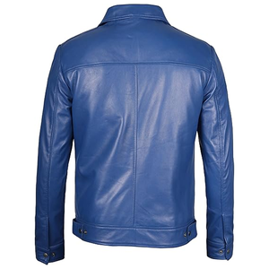 Vestes en cuir véritable 100% de marque, 100% cuir de vache véritable, vestes en cuir pour hommes, couleurs personnalisées, nouveau style de veste en cuir pour hommes - Product Image 2