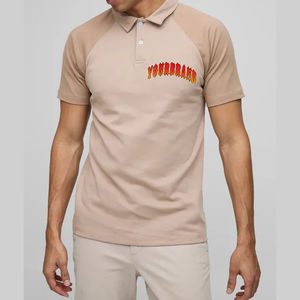 Polo à manches courtes pour homme en jersey 100% coton, logo personnalisé de haute qualité OEM, respirant, séchage rapide, en vente - Product Image 1