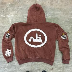 Sweat-shirts à capuche de haute qualité, fabrication sur mesure, sweat-shirts amples et surdimensionnés, polaire épais, sweat-shirts à capuche personnalisés, broderie personnalisée, OEM - Product Image 4