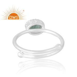Hot Selling 925 Sterling Silver Natural <b>Green</b> Strawberry Quartz Gemstone Ring Custom <b>Jewelry</b> For Women Gift For Her - Product Image 2