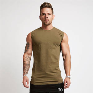 Camisetas sin Mangas Personalizadas con Logotipo para Hombre, Transpirables, de Punto, de Poliéster/Algodón, Estilo Casual Elegante para Gimnasio, Entrenamiento al Aire Libre - Product Image 5