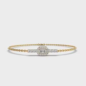 Tennis <b>Bracelet</b> Classic Diamond <b>Moissanite</b> 14k Dainty Gold Diamond Wedding Jewelry Perfect Gift - Product Image 1