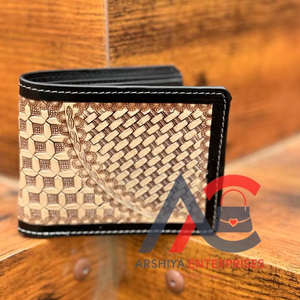 กระเป๋าสตางค์หนัง Toled มือตะวันตกมาใหม่ผู้ชายยาวซิปกระเป๋าสตางค์ขายร้อนแฟชั่นสีน้ําตาลผู้ถือเงินสดของขวัญสําหรับเขา - Product Image 1