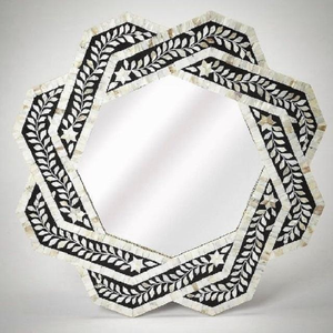Luxury Design Bone Inlay Mirror <b>Frame</b> MDF Board Mother of Pearl Inlay Rectangle Shape Mirror <b>Frame</b> Wall Decor <b>Photo</b> <b>Frame</b> - Product Image 5