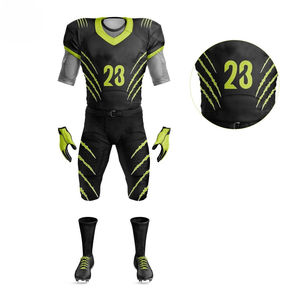 Meilleurs uniformes de football américain personnalisés pour adultes, respirants, imprimés par sublimation, 100% polyester, séchage rapide - Product Image 5