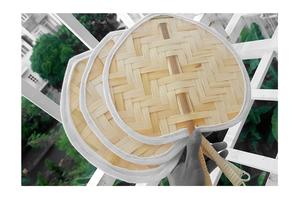 Colorido abanico de bambú tejido a mano hecho a mano para hombres y mujeres hecho en Vietnam con precio competitivo - Product Image 6