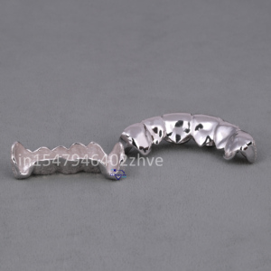 Dents en diamant composite dentaire à couches multiples Grillz Vvs Clarity 14Kt Gold Moissanite Diamond Dentures vendeur en gros - Product Image 6