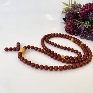 Mala bouddhiste en ambre de la Baltique, perles de prière en ambre naturel, perles brunes vieilles - Product Image 4