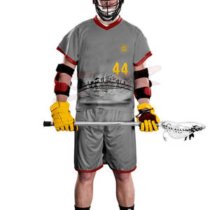 Ensemble d'uniformes de lacrosse pour adultes, teinture unie, 100% polyester, respirant, réversible, anti-froissement, durable, personnalisé, confortable, 2024 - Product Image 1
