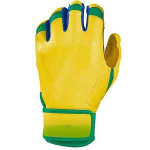 Premium Quality Adult Batting Baseball Softball Gloves Genuine Leather Ambidextrous <b>Hook</b> & Loop Closure Breathable - Product Image 3