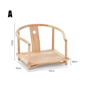 Minimalist teak wood <b>Armchair</b> with Plush Cushions Perfect <b>for</b> Indoor Relaxation Spaces - Product Image 2