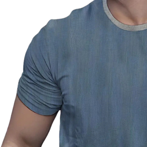 Camisetas de estambre con estampado de algodón 100% personalizado a juego de colores para hombre, camisetas informales de manga corta con cuello redondo, transpirables de secado rápido para exteriores - Product Image 4