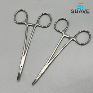 Forma curva hecha a mano buena venta logotipo personalizado hacer propios fórceps quirúrgicos de acero por instrumentos quirúrgicos SUAVE - Product Image 3