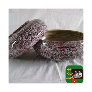 Bamboo Bowl Handmade with Eco Touch Smooth Surface and Natural Look Ideal for <b>Kitchen</b> Meals Table Use/Thoughtful Housewarming - Product Image 2