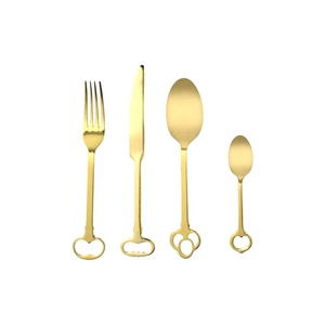 High Quality Stainless Steel Luxury Silver <b>Flatware</b> with Royal Design Handle Modern Look Cutlery for Home Restaurant Wedding - Product Image 2