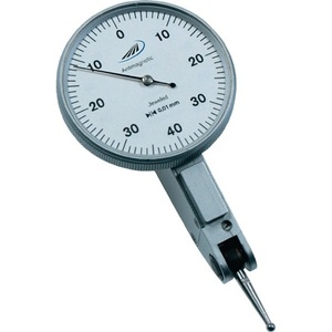 HELIOS PREISSER Calibrador de cuadrante tipo palanca DIN 2270, lectura de 0.4 mm y 0.01 mm, anillo exterior de 40.5 mm, instrumento de medición de parámetros - Product Image 1