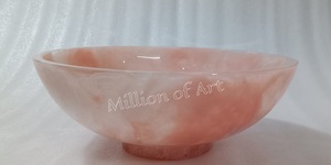 Cuenco de resina hecho a mano seguro para alimentos con patrón de mármol y patrón de remolino de agua utilizado para contener mermelada de ensalada y helado - Product Image 2